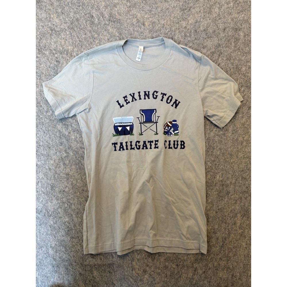 Bella+Canvas Canvas Gray Lexington Tailgate Club Graphic Crew Neck T-Shirt Men M